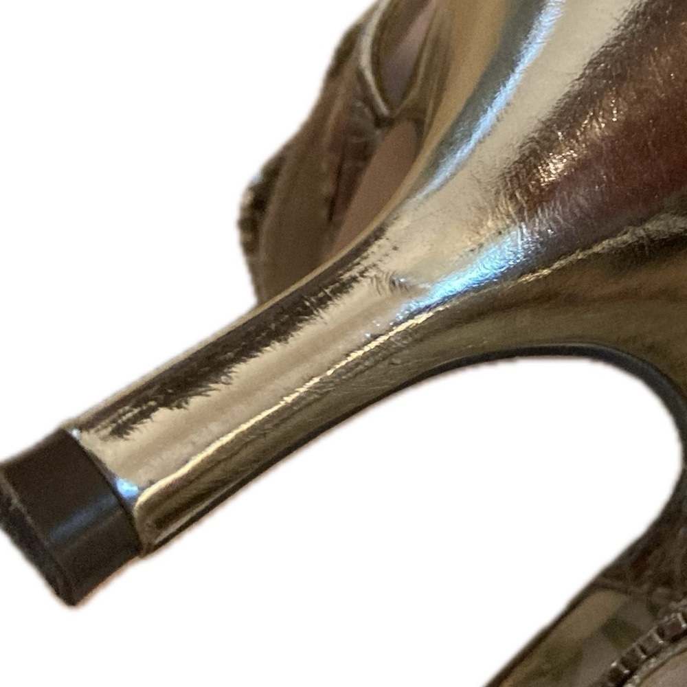 I Miller Bryanna gold/rhinestone heels. Size 8 - Picture 5 of 5